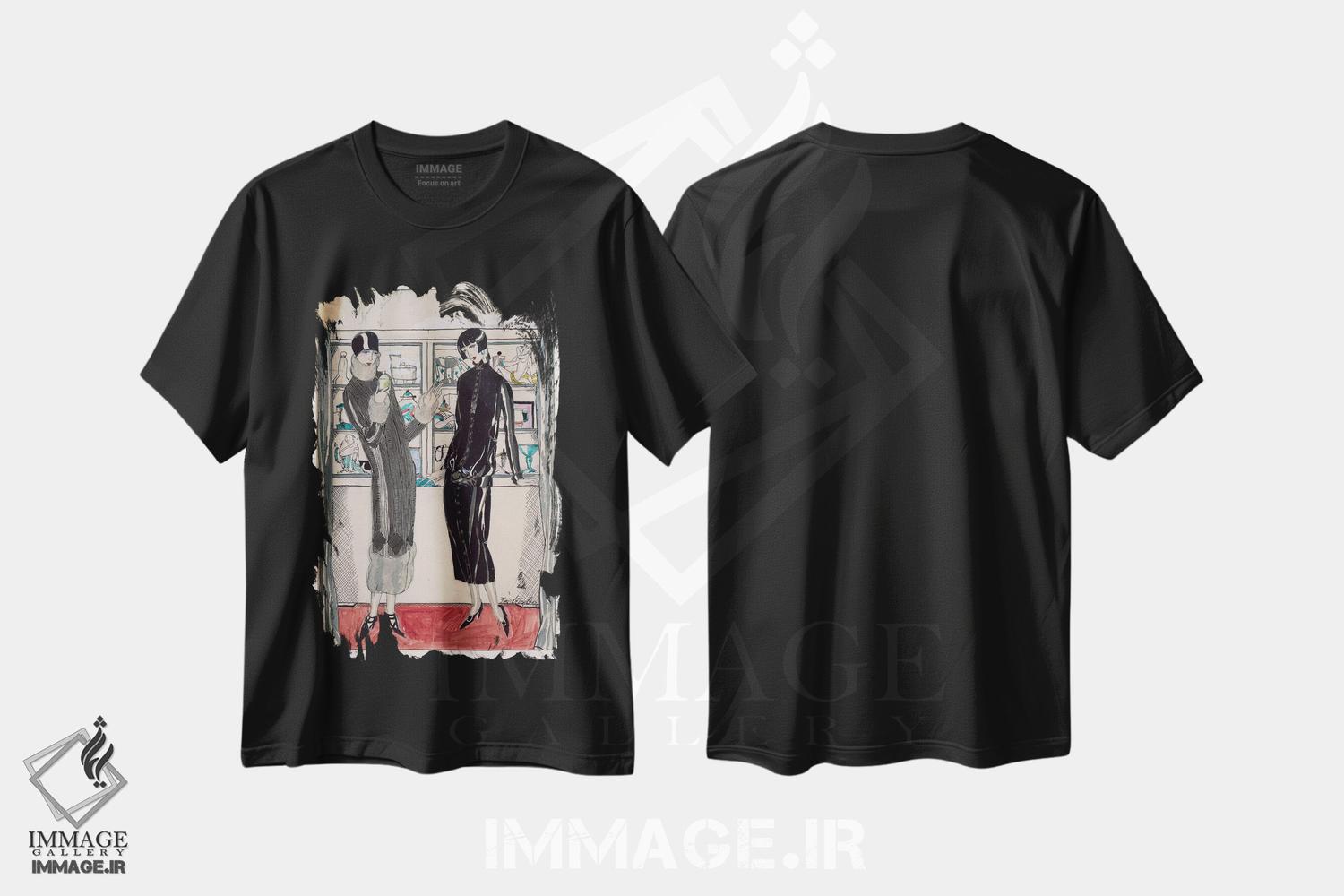 تیشرت طرح دار آثار هنرمند ناشناس - immage.ir