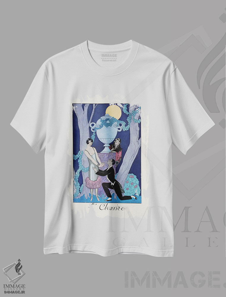 تیشرت طرح دار آثار جورج باربیه - فروشگاه ایماژ