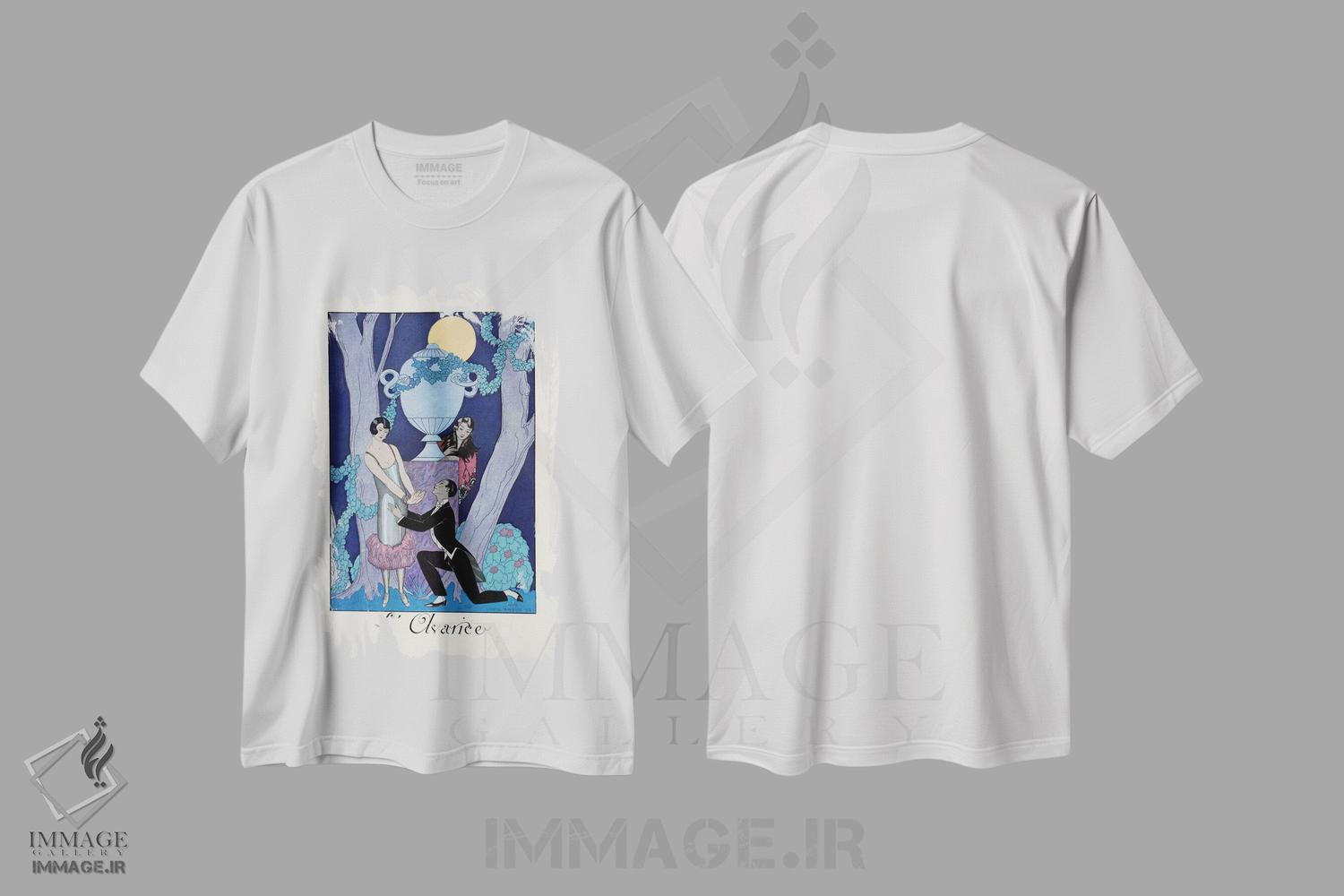 تیشرت طرح دار آثار جورج باربیه - فروشگاه ایماژ