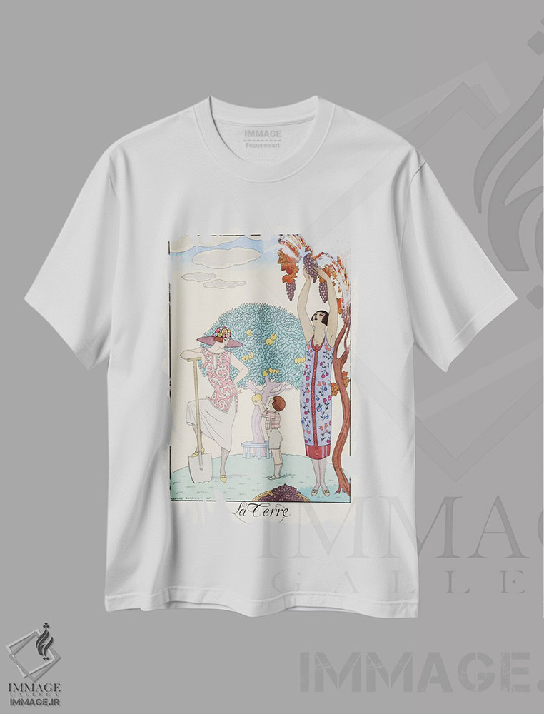 تیشرت طرح دار آثار جورج باربیه - فروشگاه ایماژ