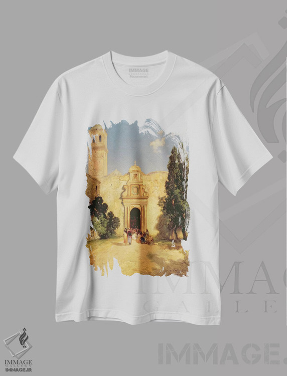 تیشرت طرح دار ماراواتیو، مکزیک، ۱۹۱۲، هنر فاخر کلاسیک اثر توماس موران | immage.ir