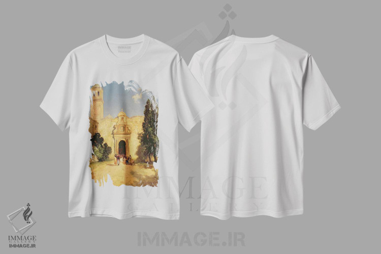 تیشرت طرح دار ماراواتیو، مکزیک، ۱۹۱۲، هنر فاخر کلاسیک اثر توماس موران | immage.ir