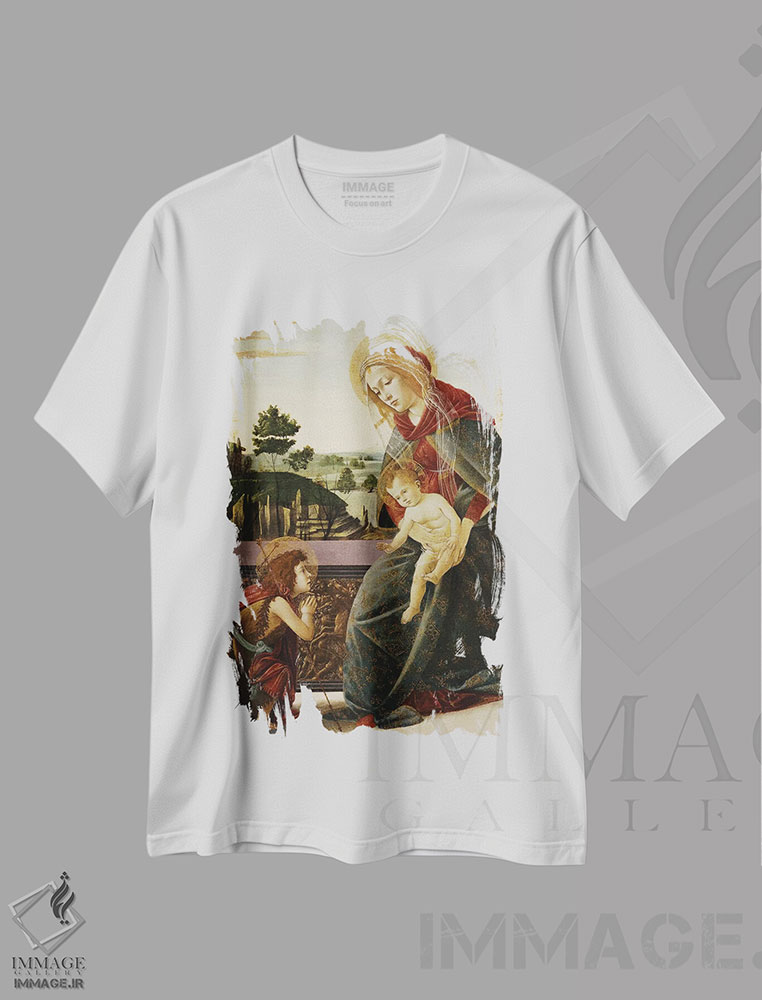 تیشرت طرح دار آثار ساندرو بوتیچلی - فروشگاه ایماژ
