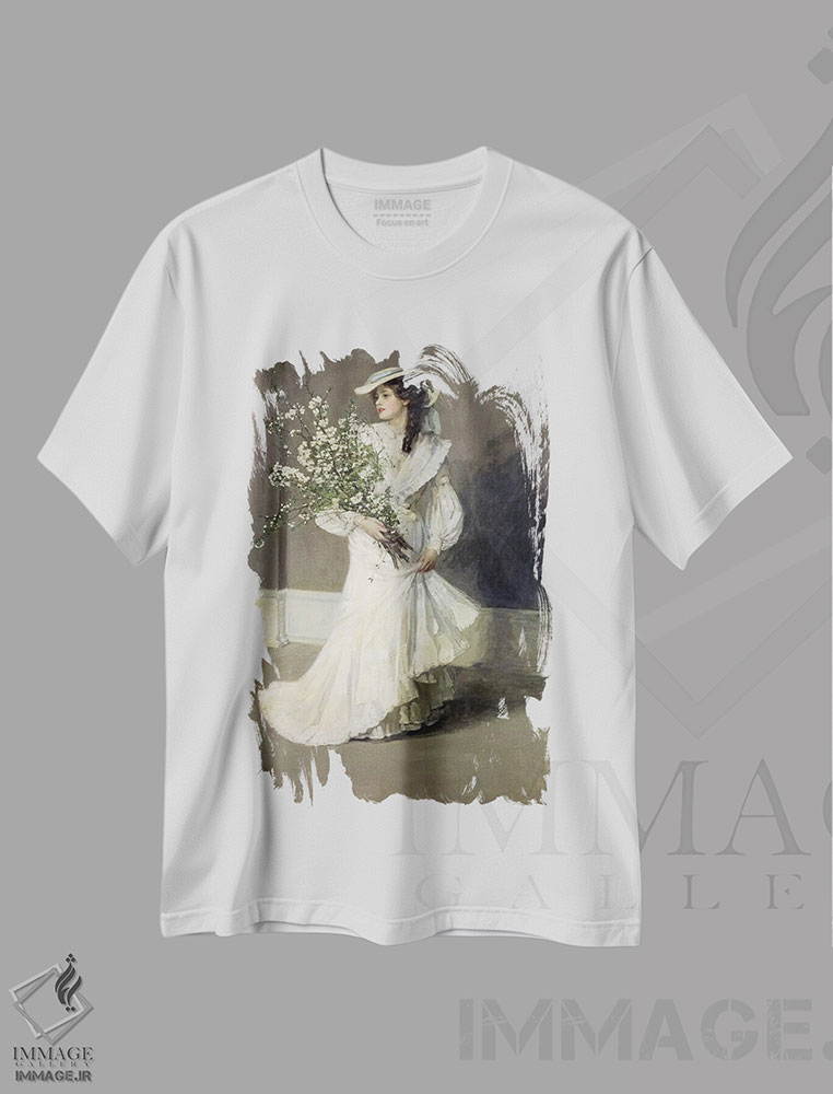 تیشرت طرح دار بهار، هنر فاخر کلاسیک اثر سر جان لاوری | فروشگاه ایماژ