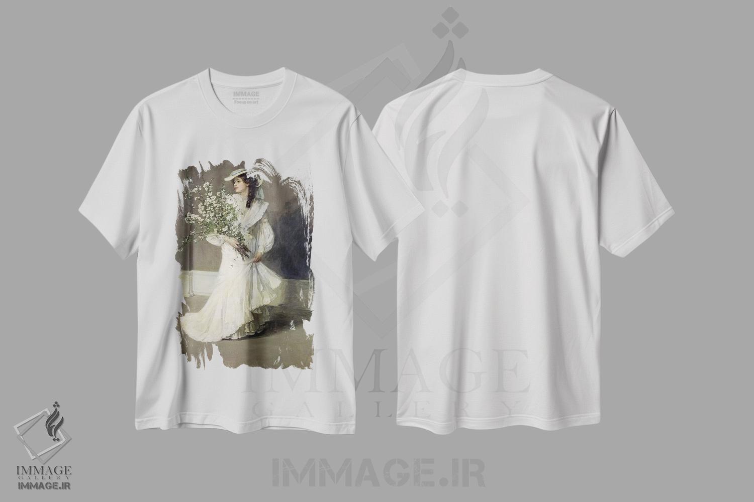 تیشرت طرح دار بهار، هنر فاخر کلاسیک اثر سر جان لاوری | فروشگاه ایماژ