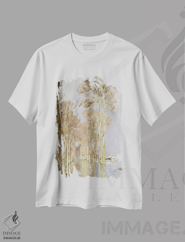تیشرت طرح دار سیل، هنر فاخر کلاسیک اثر کلود مونه | immage.ir