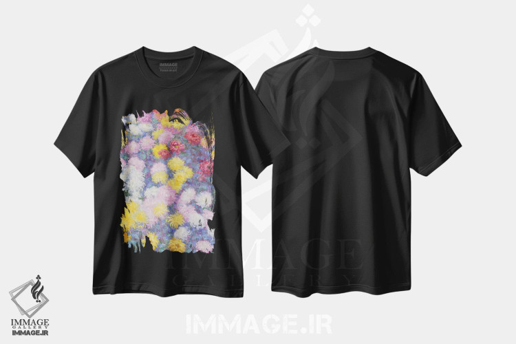 تیشرت طرح دار داوودی ها، ۱۸۹۷، هنر فاخر کلاسیک اثر کلود مونه | immage.ir