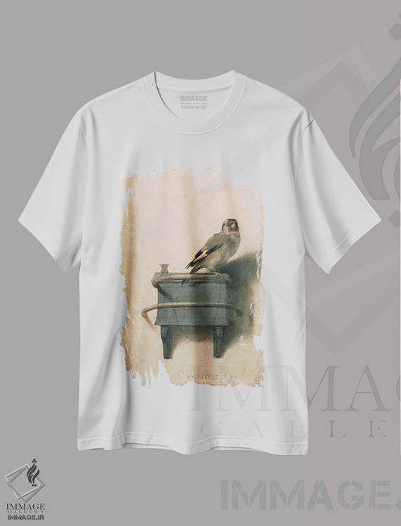 تیشرت طرح دار فنچ طلایی، ۱۶۵۴، هنر فاخر کلاسیک اثر کارل فابریتیوس | immage.ir