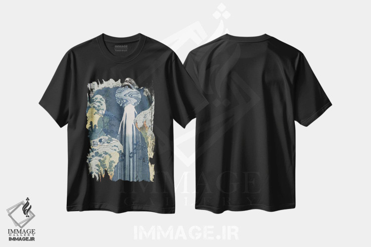تیشرت طرح دار آثار کاتسوشیکا هوکوسای - immage.ir