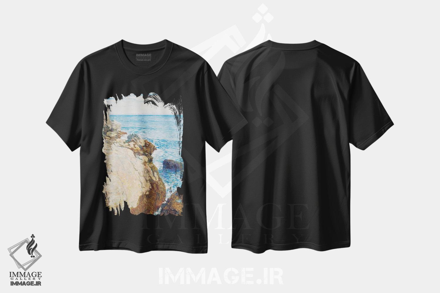 تیشرت طرح دار دماغه شرقی، اپلدور، هنر فاخر کلاسیک اثر چایلد هسام | immage.ir