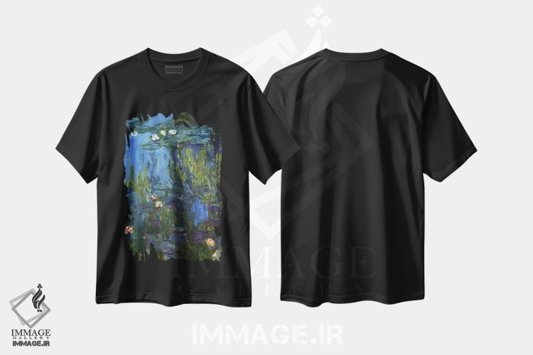 تیشرت طرح دار 1914-17,نیلوفرهای آبی، ۱۹۱۴ تا ۱۹۱۷، هنر فاخر کلاسیک اثر کلود مونه | فروشگاه ایماژ