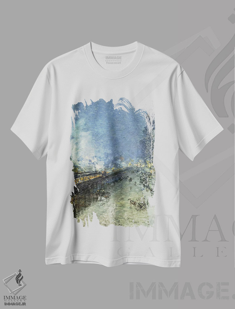 تیشرت طرح دار راه آهن ششم، هنر فاخر کلاسیک اثر چایلد هسام | immage.ir