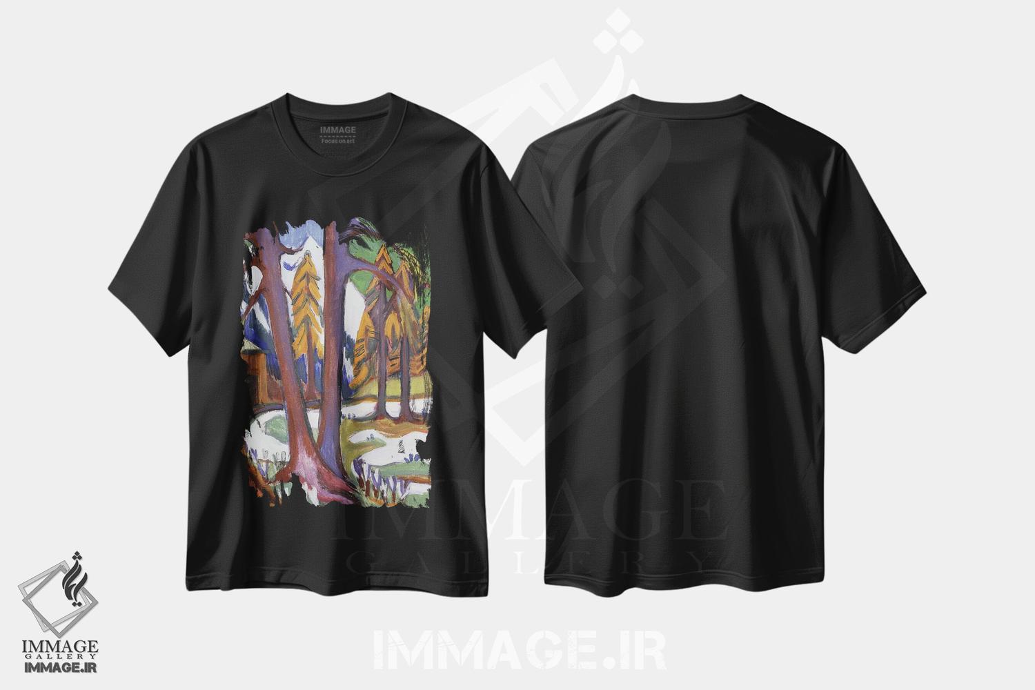 تیشرت طرح دار آثار ارنست لودویگ کیرشنر - immage.ir