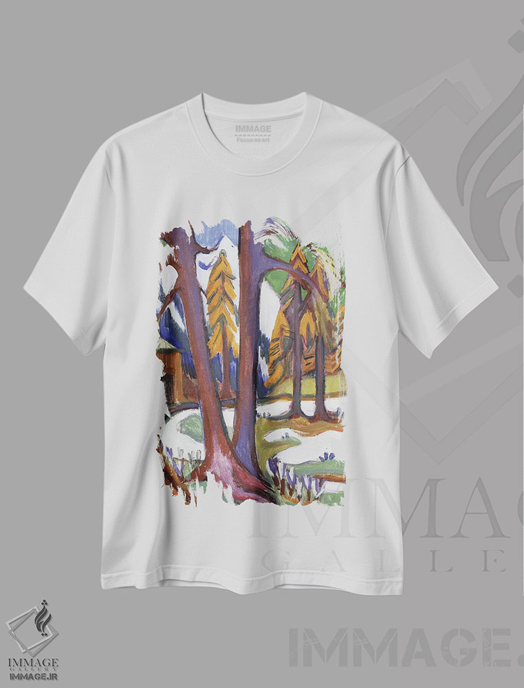 تیشرت طرح دار آثار ارنست لودویگ کیرشنر - فروشگاه ایماژ