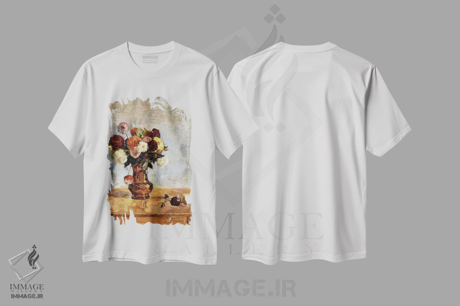 تیشرت طرح دار 1885,دا لی ها، ۱۸۸۵، هنر فاخر کلاسیک اثر پل گوگن | immage.ir