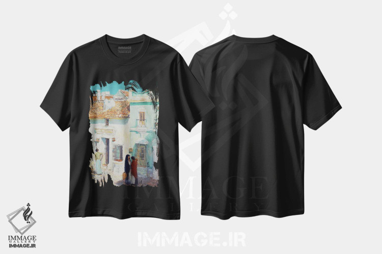 تیشرت طرح دار آثار چایلد هسام - immage.ir