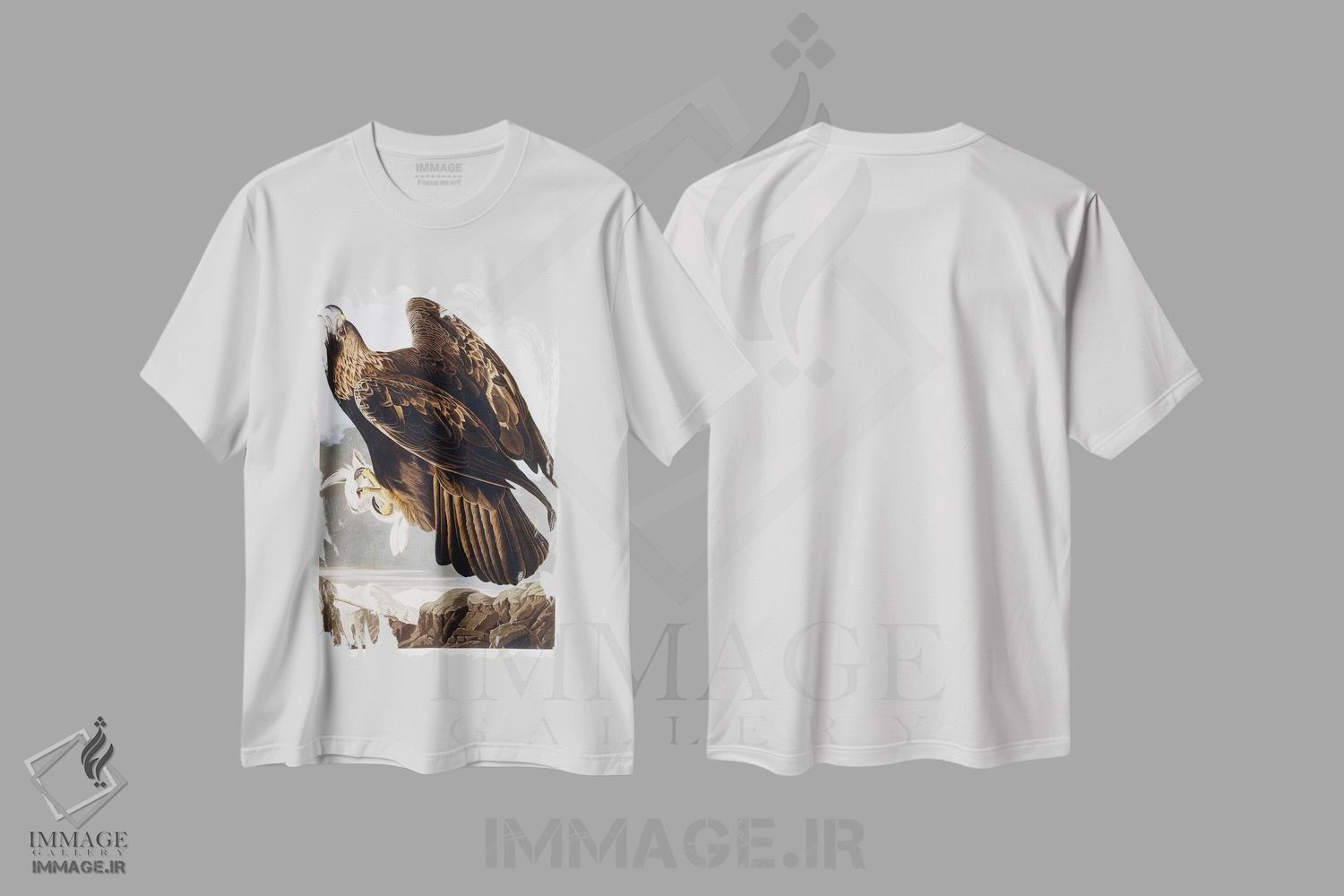 تیشرت طرح دار 1833،عقاب طلایی، ۱۸۳۳، هنر فاخر کلاسیک اثر جان جیمز آدوبون | immage.ir