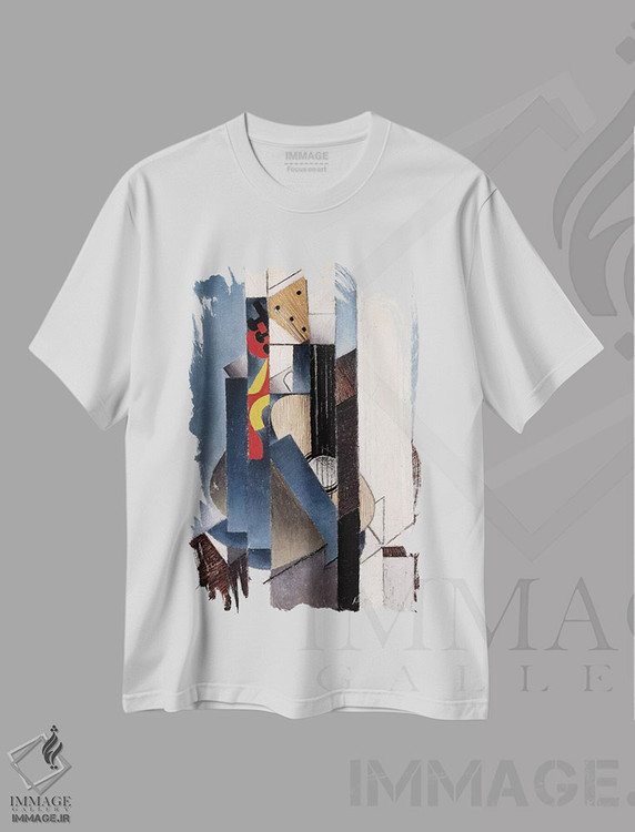 تیشرت طرح دار 1913،گیتار، ۱۹۱۳، آبستره اثر خوان گрис | immage.ir