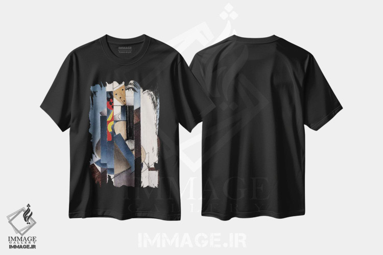 تیشرت طرح دار 1913،گیتار، ۱۹۱۳، آبستره اثر خوان گрис | فروشگاه ایماژ