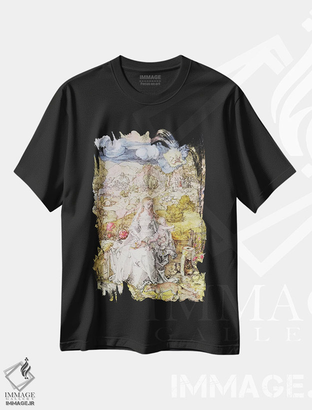 تیشرت طرح دار حضرت مریم و کودک عیسی، هنر فاخر کلاسیک اثر آلبریشت دورر | فروشگاه ایماژ