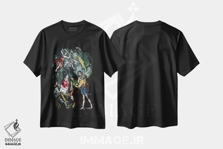 تیشرت طرح دار پرستش شبانان، حدود ۱۶۰۳-۱۶۱۴، هنر فاخر کلاسیک اثر ال گرکو | فروشگاه ایماژ