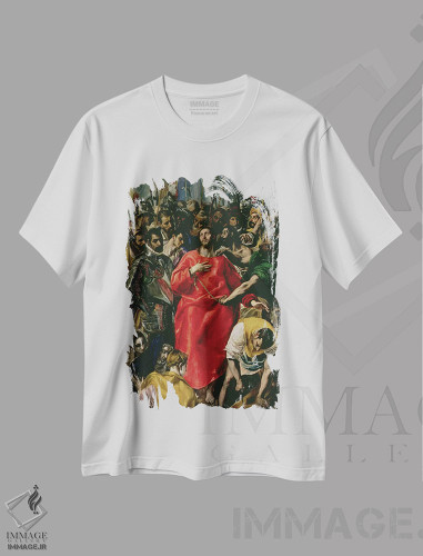 تیشرت طرح دار برهنه کردن عیسی، ۱۵۷۷-۱۵۷۹، هنر فاخر کلاسیک اثر ال گرکو | فروشگاه ایماژ