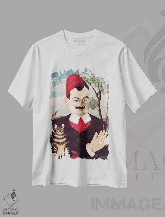 تیشرت طرح دار پرتره پیر لوتی، حدود ۱۸۹۱، هنر فاخر کلاسیک اثر آنری روسو | immage.ir