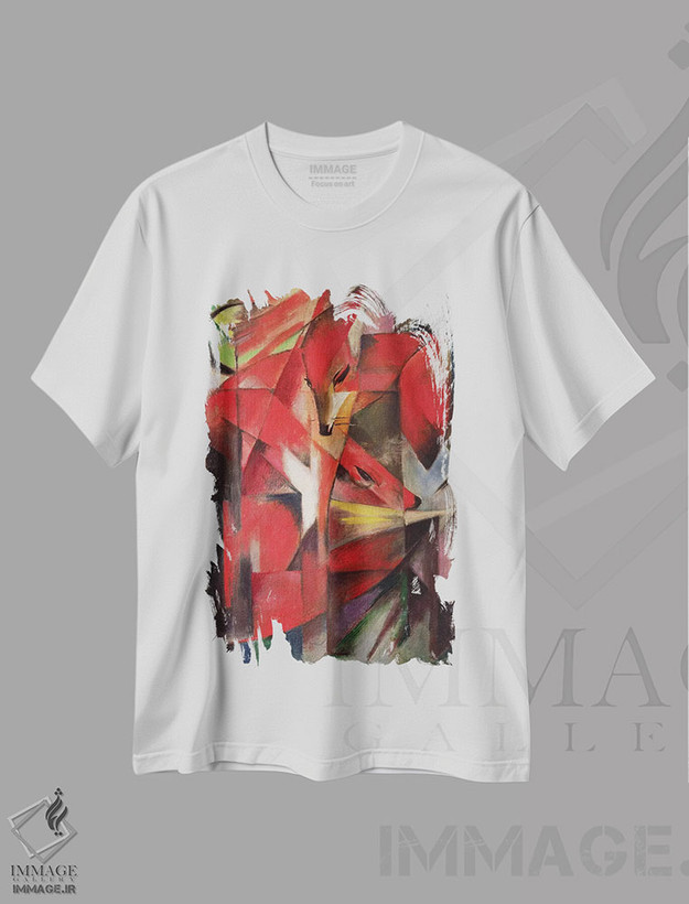 تیشرت طرح دار روباه، ۱۹۱۳، هنر فاخر کلاسیک اثر فرانتس مارک | فروشگاه ایماژ