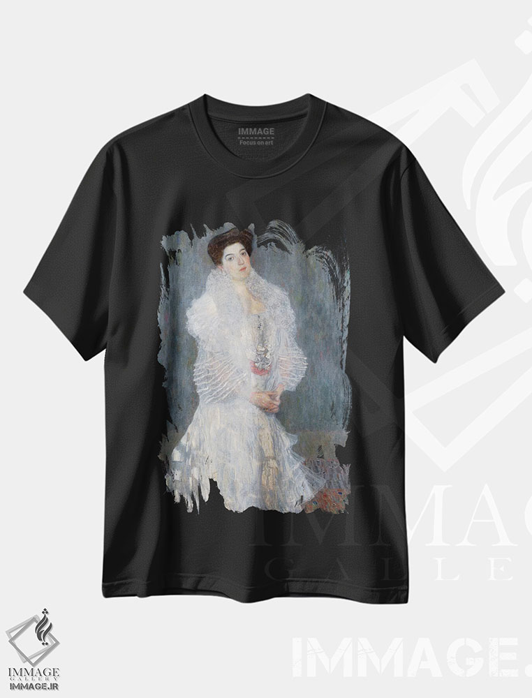 تیشرت طرح دار پرتره هرمینه گالیا، ۱۹۰۴، هنر فاخر کلاسیک اثر گوستاو کلیمت | فروشگاه ایماژ