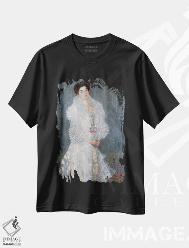 تیشرت طرح دار پرتره هرمینه گالیا، ۱۹۰۴، هنر فاخر کلاسیک اثر گوستاو کلیمت | فروشگاه ایماژ