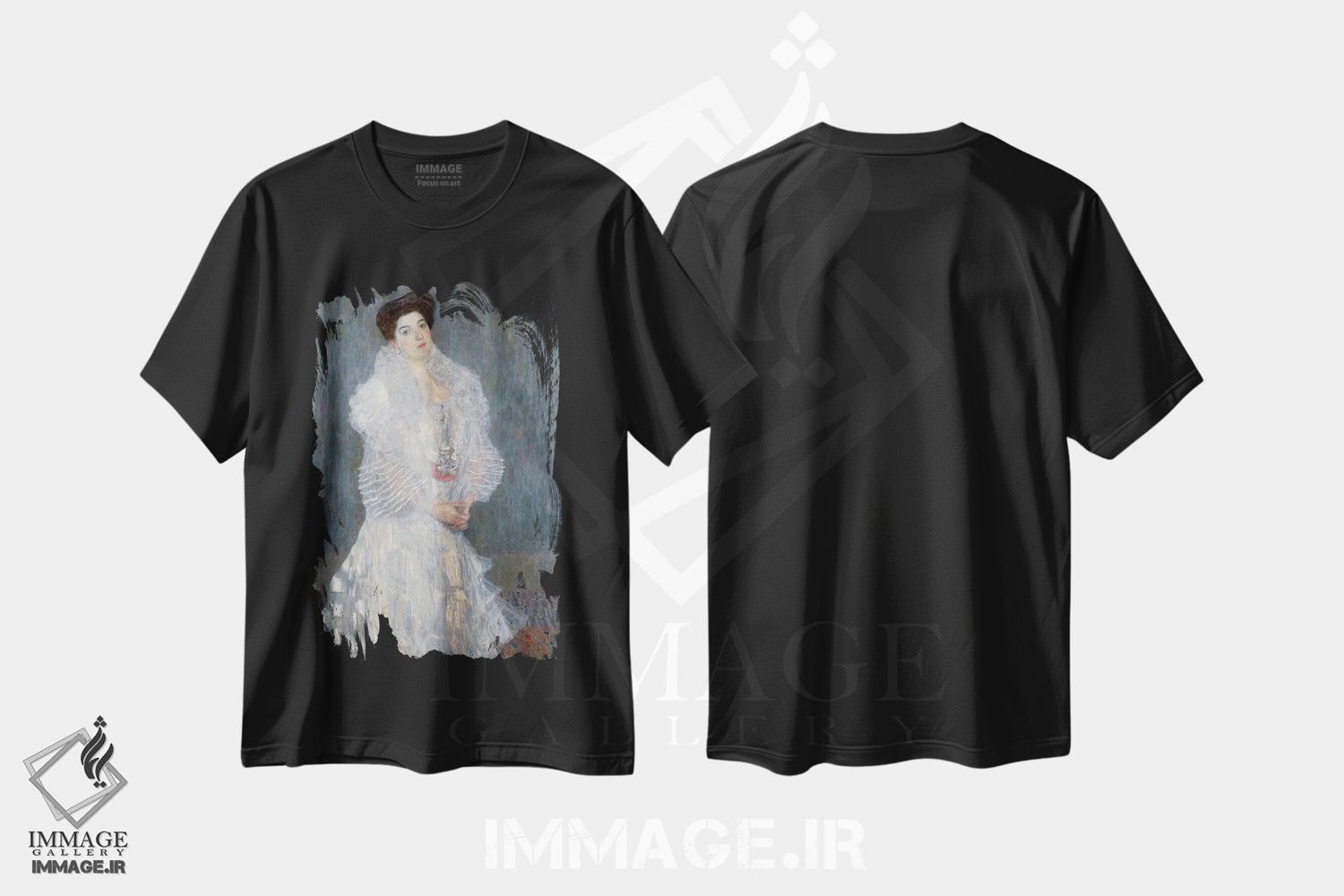 تیشرت طرح دار پرتره هرمینه گالیا، ۱۹۰۴، هنر فاخر کلاسیک اثر گوستاو کلیمت | فروشگاه ایماژ