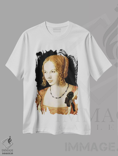 تیشرت طرح دار زن جوان ونیزی، هنر فاخر کلاسیک اثر آلبریشت دورر | فروشگاه ایماژ