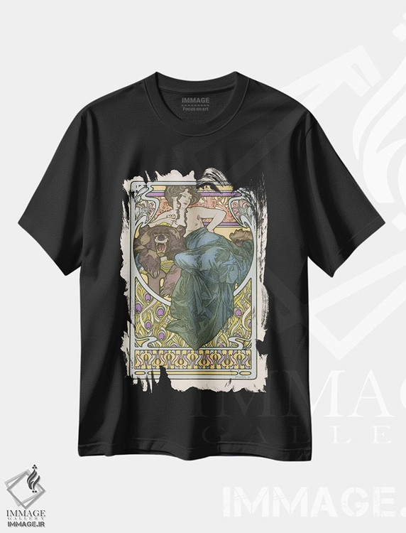 تیشرت طرح دار صفحه ۴۷ از اسناد دکوراتیو، آرت نوو اثر آلفونس موخا | immage.ir