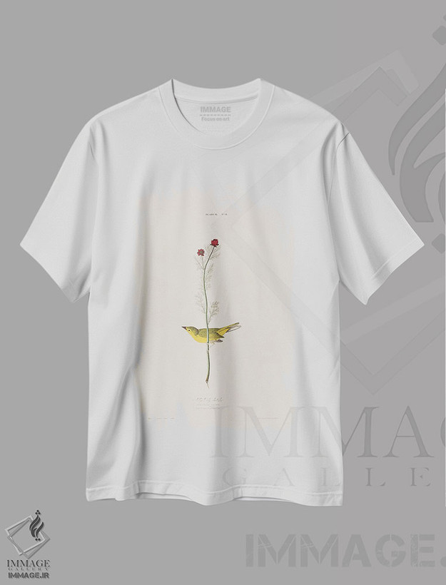 تیشرت طرح دار مگس گیر سلـبی و چشم قرقاول، هنر فاخر کلاسیک اثر جان جیمز آدوبون | immage.ir