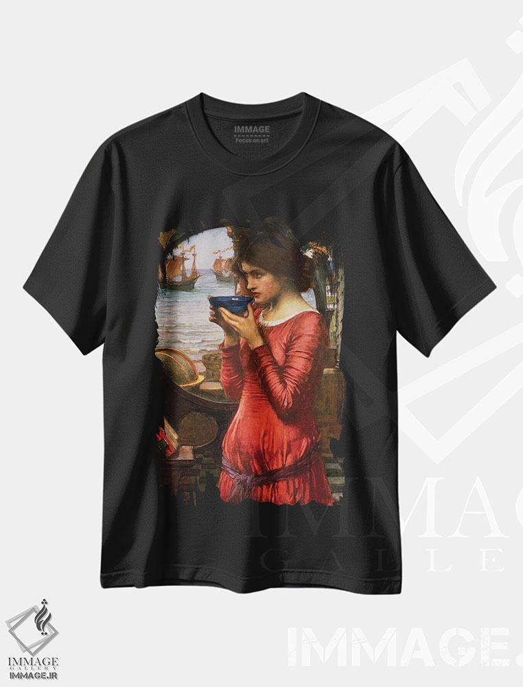 تیشرت طرح دار سرنوشت، ۱۹۰۰، هنر فاخر کلاسیک اثر جان ویلیام واترهاوس | immage.ir