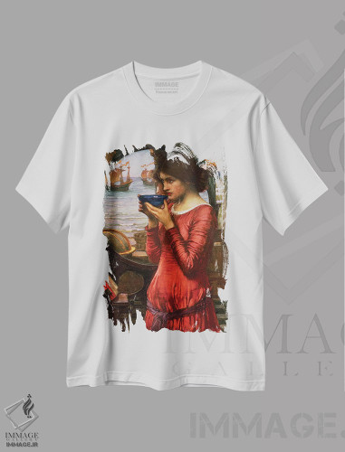 تیشرت طرح دار سرنوشت، ۱۹۰۰، هنر فاخر کلاسیک اثر جان ویلیام واترهاوس | فروشگاه ایماژ