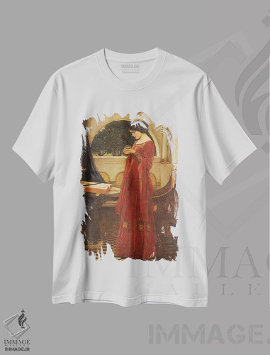 تیشرت طرح دار گوی بلورین، ۱۹۰۲، هنر فاخر کلاسیک اثر جان ویلیام واترهاوس | فروشگاه ایماژ