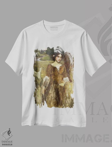 تیشرت طرح دار بانو کلر، حدود ۱۹۰۰، هنر فاخر کلاسیک اثر جان ویلیام واترهاوس | فروشگاه ایماژ
