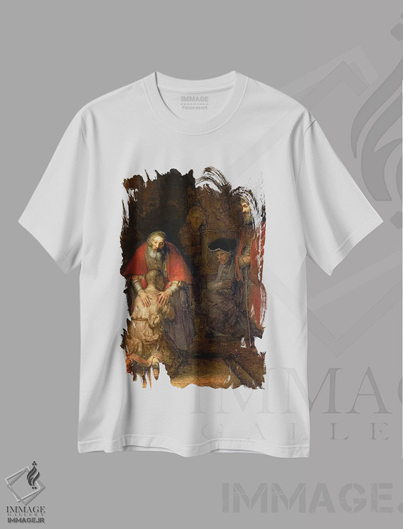 تیشرت طرح دار بازگشت پسر گمشده، باروک اثر رمبرانت فان رَین | immage.ir