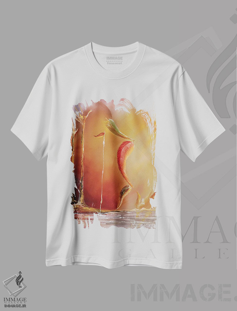 تیشرت طرح دار بحران زمین ۲، هنر فاخر کلاسیک اثر آیکال بکفورد | فروشگاه ایماژ