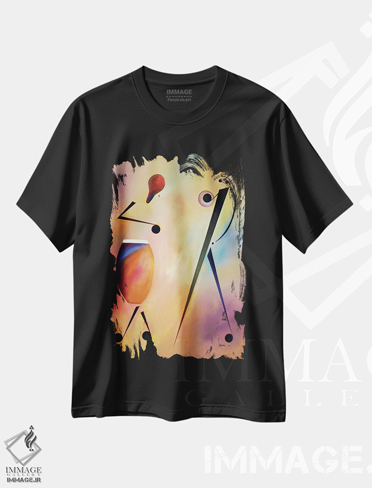 تیشرت طرح دار کنگو، هنر فاخر کلاسیک اثر آیکال بکفورد | فروشگاه ایماژ