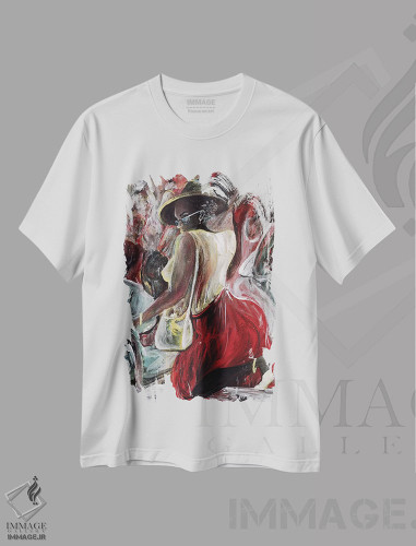 تیشرت طرح دار شناسایی، هنر آمریکایی آفریقایی تبار اثر آیکال بکفورد | فروشگاه ایماژ