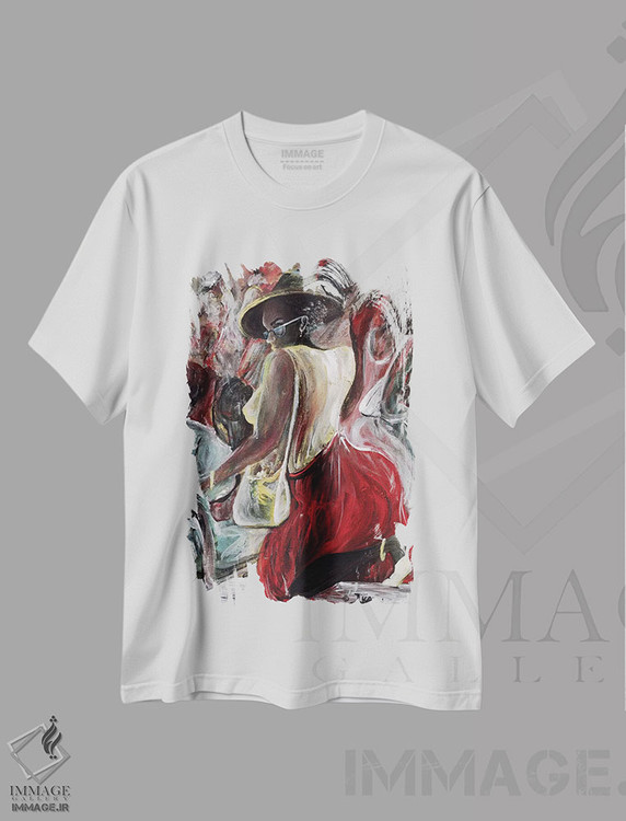 تیشرت طرح دار شناسایی، هنر آمریکایی آفریقایی تبار اثر آیکال بکفورد | فروشگاه ایماژ