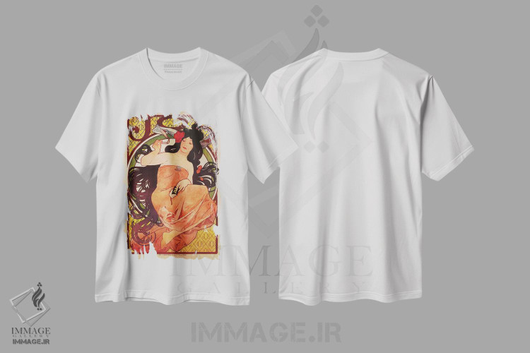 تیشرت طرح دار 1898,تبلیغ کاغذ سیگار JOB، ۱۸۹۸، آرت نوو اثر آلفونس موخا | immage.ir