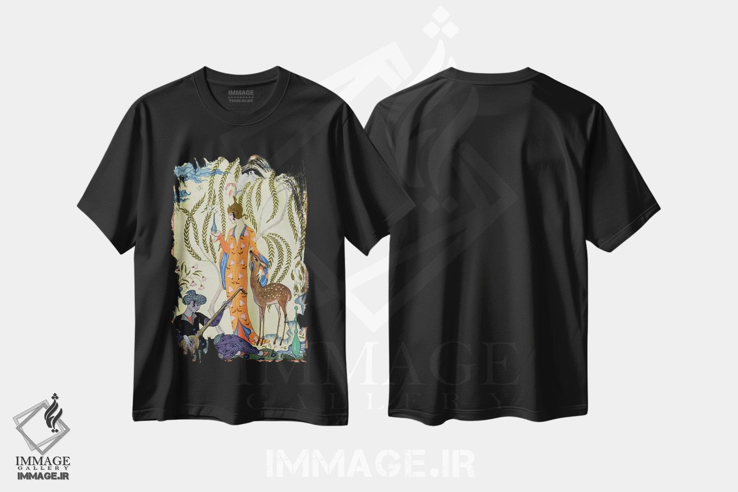 تیشرت طرح دار آثار جورج باربیه - immage.ir