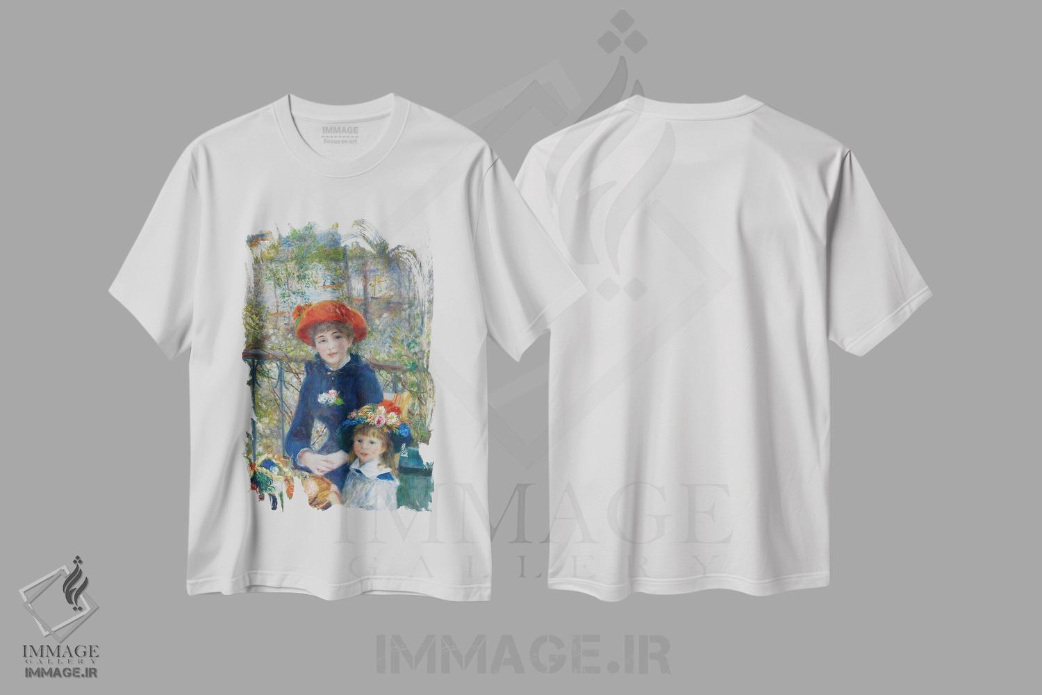 تیشرت طرح دار آثار پیر-اوگوست رنوار - immage.ir