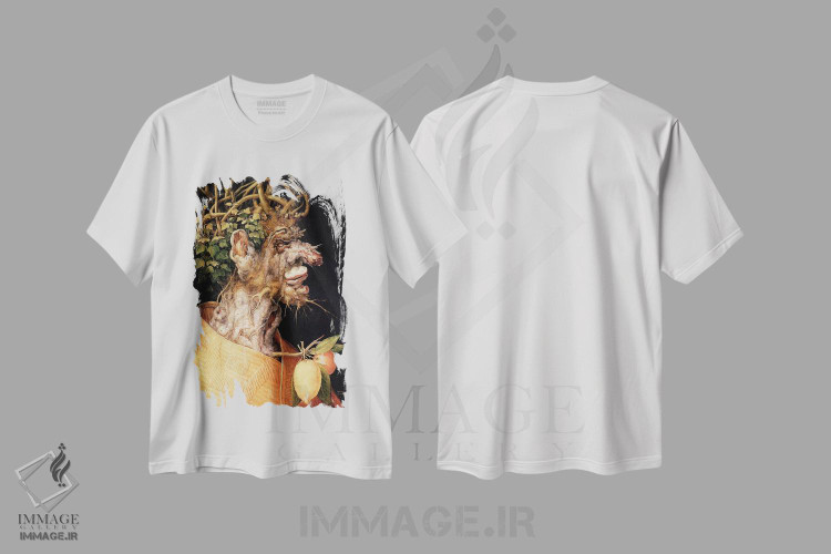 تیشرت طرح دار 1563,زمستان، ۱۵۶۳، هنر فاخر کلاسیک اثر جوزپه آرچیمبولدو | فروشگاه ایماژ