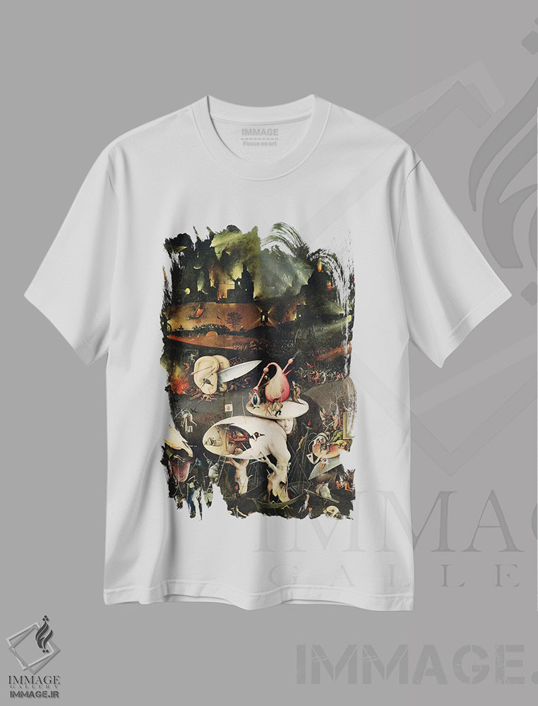 تیشرت طرح دار آثار هیرونیموس بوش - فروشگاه ایماژ
