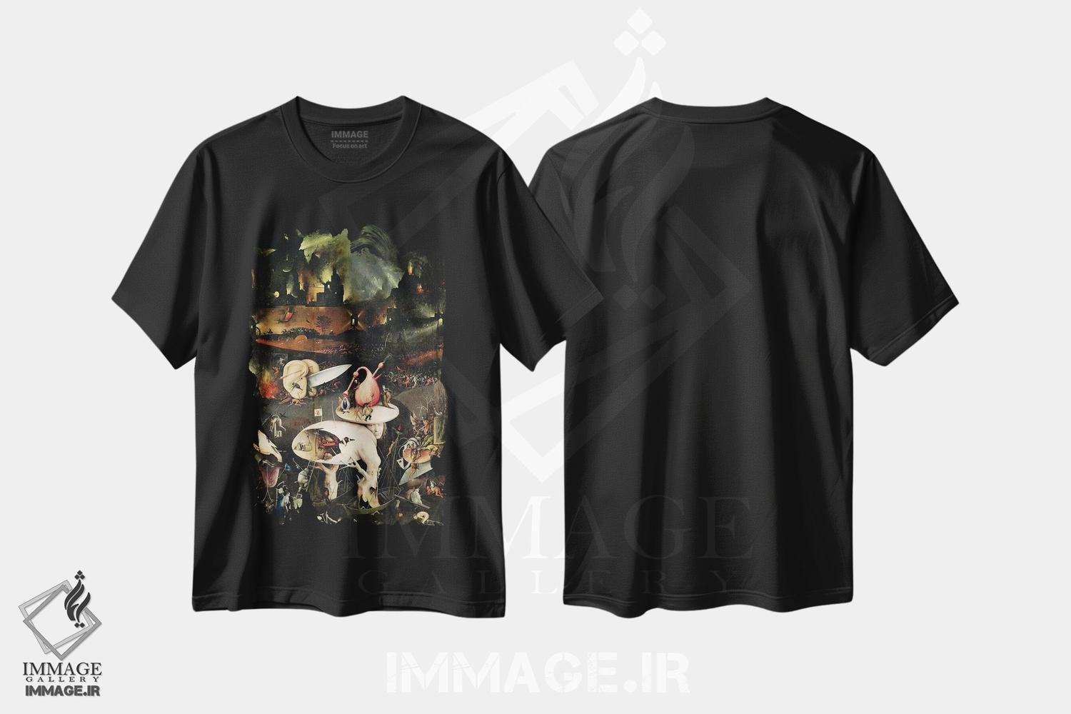 تیشرت طرح دار آثار هیرونیموس بوش - immage.ir