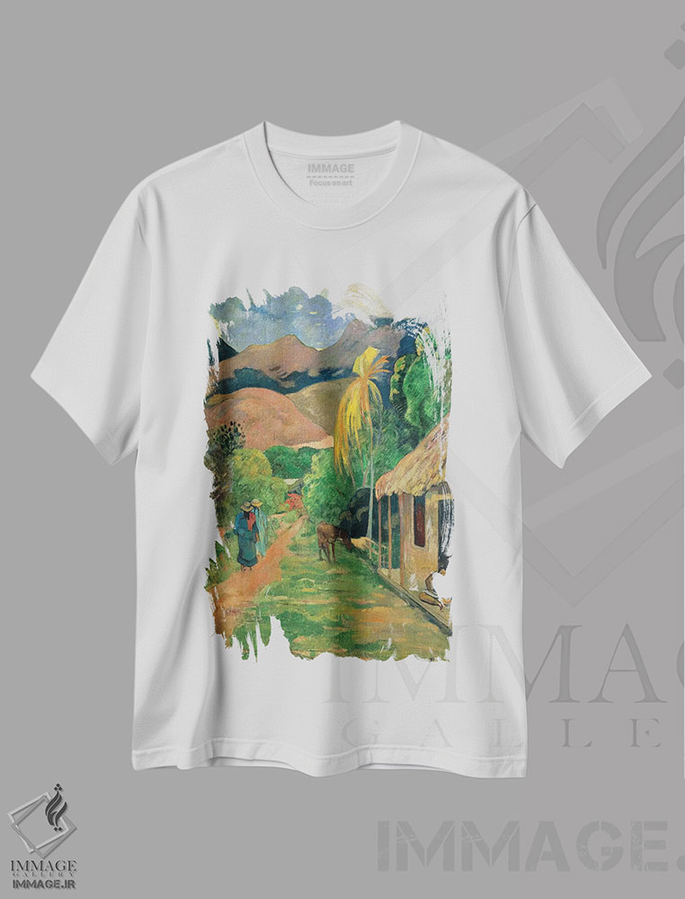 تیشرت طرح دار آثار پل گوگن - immage.ir